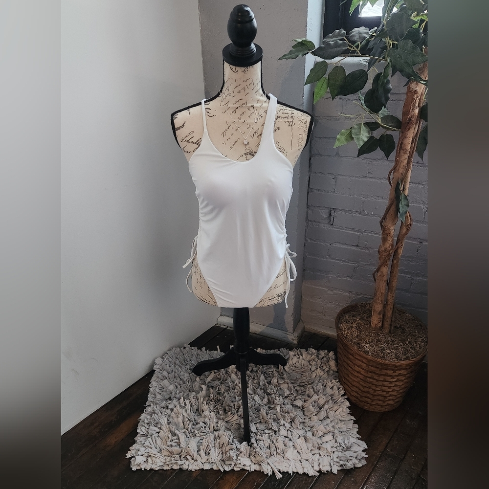 White Halter Swimsuit